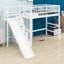 Lit mezzanine avec rangement pour escalier intégré, glissade et lumières DEL-162027861