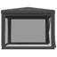 Tente de réception pour l'extérieur avec 4 murs latéraux en PEHD anthracite 9,8 x 9,8 pi-123265254