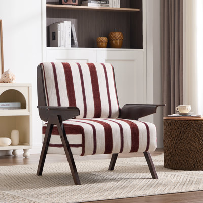 Confort moderne avec chaises en tissu rayé moderne pour le bureau du salon