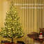 Arbre de Noël artificiel 7 pi, cèdre réaliste clairsemé avec lumières DEL bicolores et 2931 pointes, assemblage facile, arbre de Noël à charnières pour les vacances au bureau à domicile-579859780