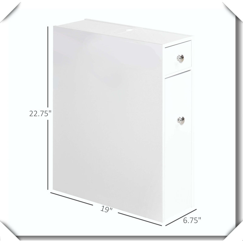 Porte-papier hygiénique sur pied étroit