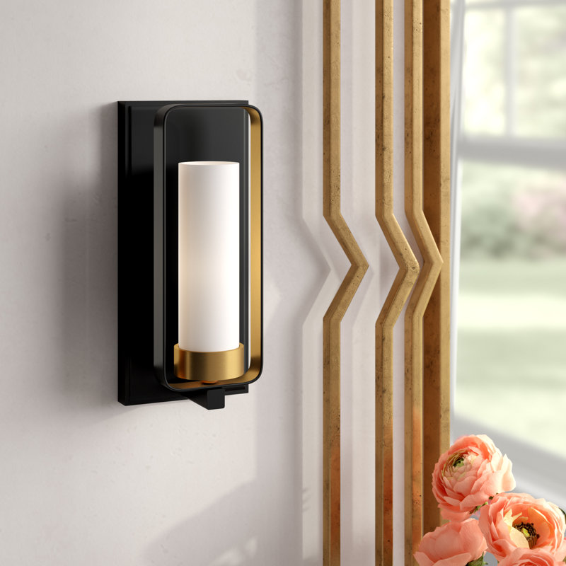Iniguez Steel Armed Sconce, Bronze Gold