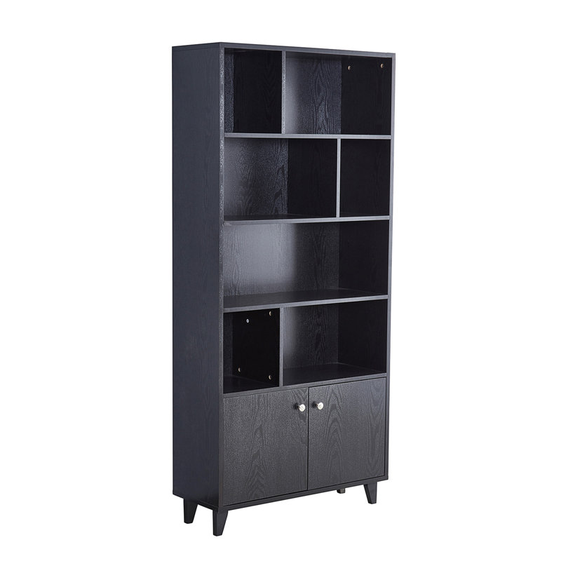 Birchler Storage Bookcase, Black