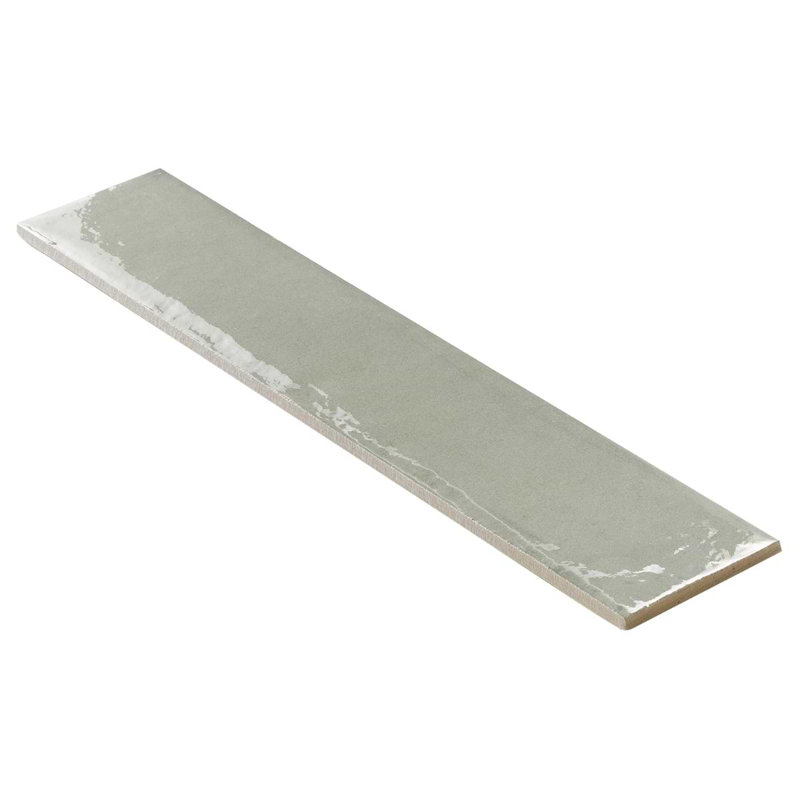 Paint 3x16 Glossy Porcelain Tile, Verde Green