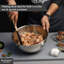 Buckingham Salad Mixing Bowl Stainless Steel with Hammered Effect-526379659