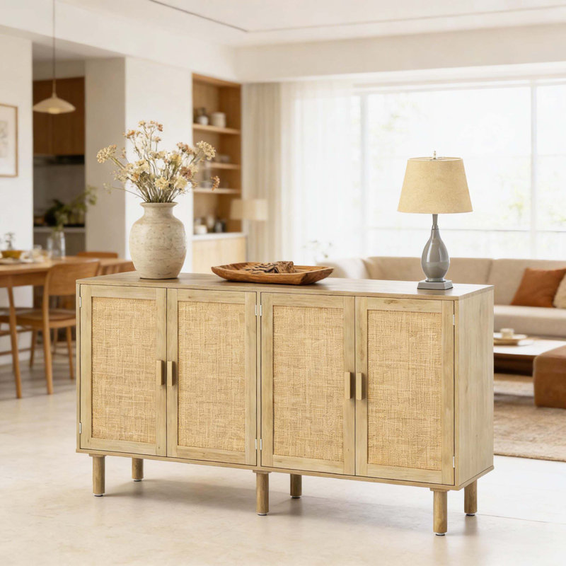 Armoire en rotin pour le couloir, le buffet et le café
