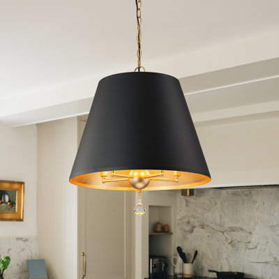 Luminaire suspendu style cône à 5 lumières
