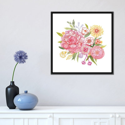 « rose pétales ii », impression sur toile