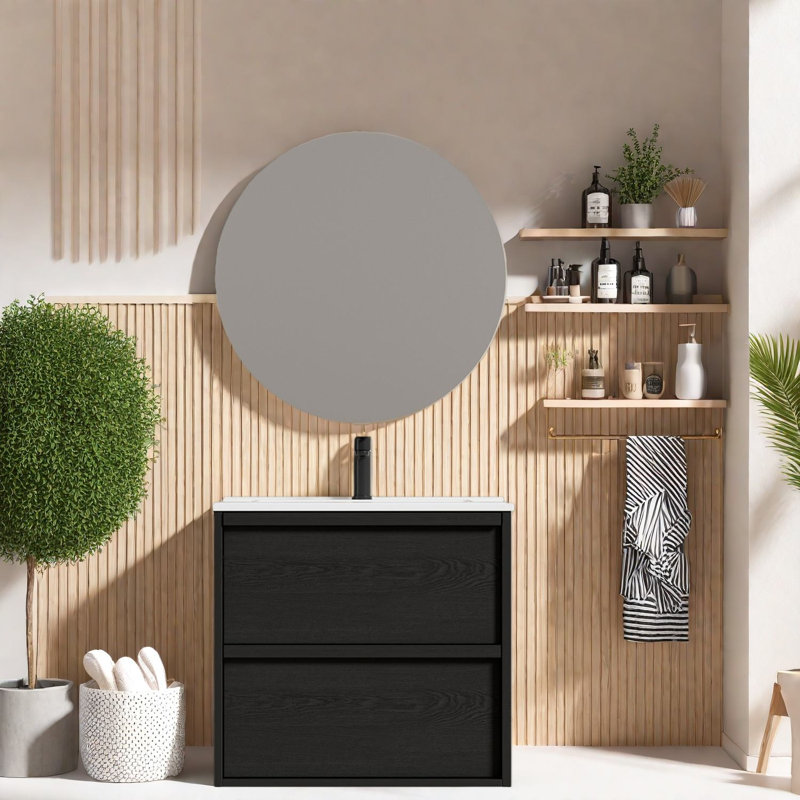 Meuble-lavabo de rangement (doit inclure le meuble-lavabo et le lavabo), MDF Modern Home
