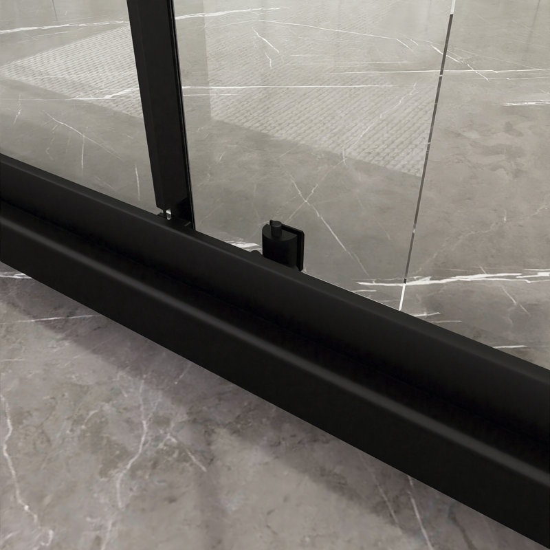 72 po H Porte de douche coulissante simple