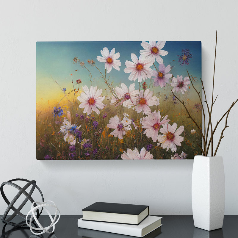 Riveting Wildflowers Floral - Wrapped Canvas, 35cm H x 50cm W x 3cm D