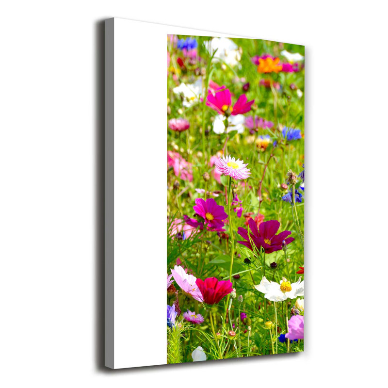 Field Flowers - Wrapped Canvas Print