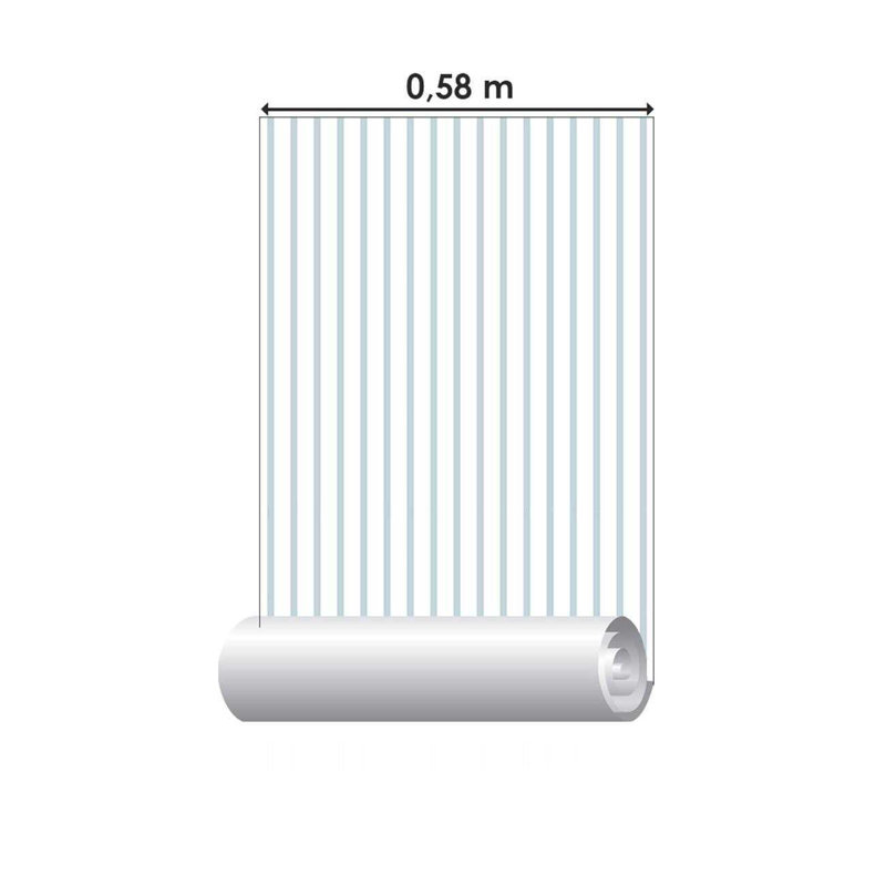 Rouleau de papier peint adhésif Derica, L 126 po x l 24 po