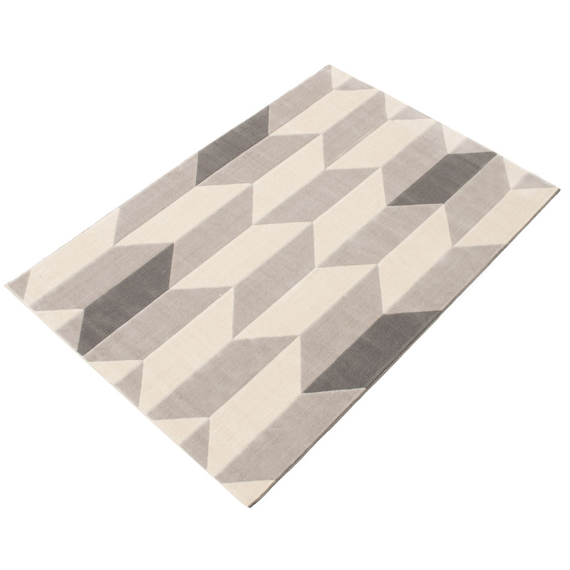 Angulay Geometric Indoor Rug, Rectangle 4'7" x 6'7"