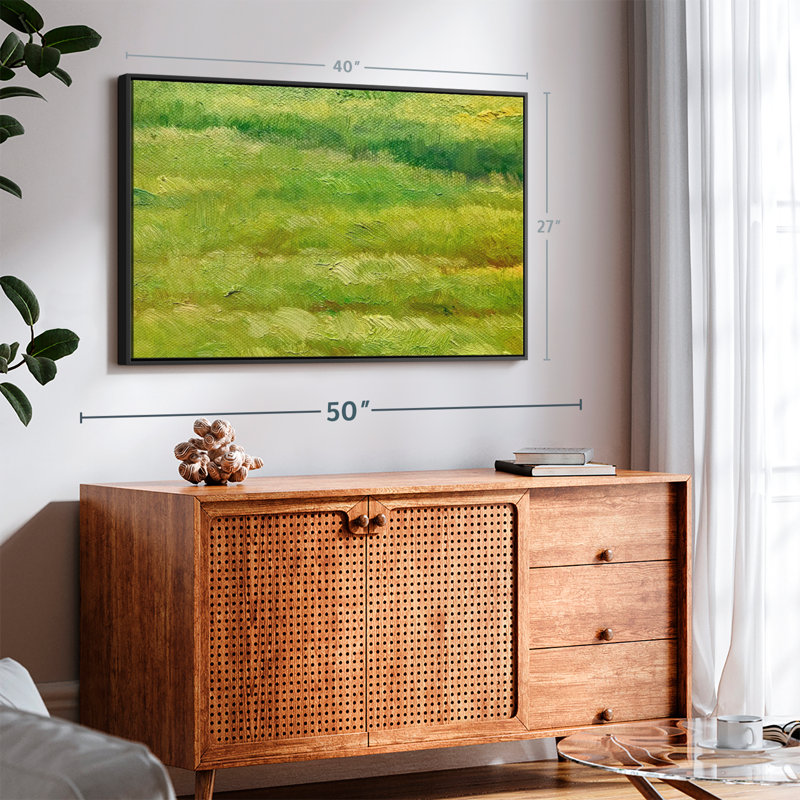 Green Fields Canvas Print, 27" H x 40" W