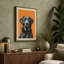 Dog in Warmth Modern - Wrapped Canvas-312351074-312351078