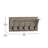 Nariaki Wall Mounted Solid Pine Wood Storage Rack with Upper Shelf and 5 Hanging Hooks-2027361638