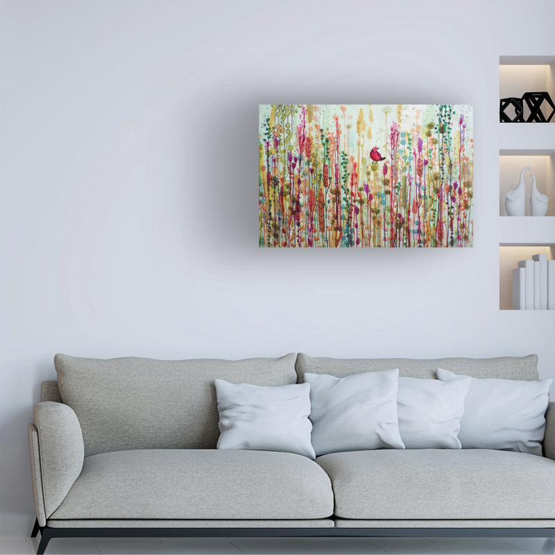 Art sur toile «Espéranto» par Sylvie Demers, H 12 po x l 19 po x P 2 po