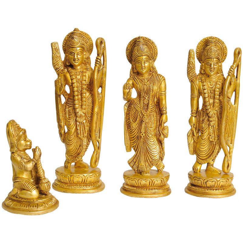 Rama Darbar, 7'' H X 4.7'' W X 15.7'' D