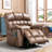 41.3" Wide Extra Large Faux Leather Upholstered Modern Power Lift Reclining Heated Vibration Massage-28820632