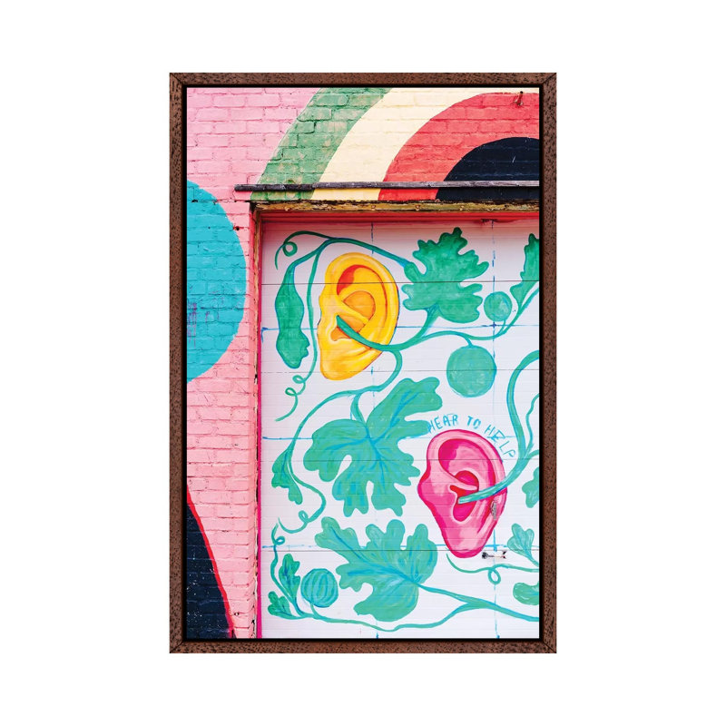 Hear To Help by Bethany Young - Print on Canvas, 101.6cm H x 66.04cm W x 3.81cm D, Classic Brown Wood Framed