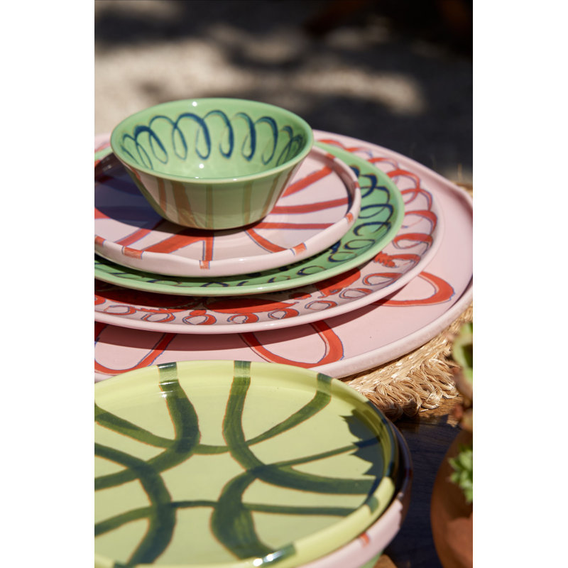 Amalfi Appetizer Plate - Lime - 7.1", Lime