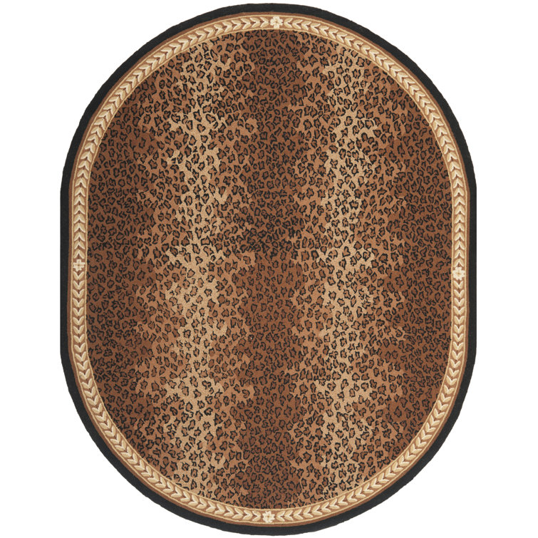 Altman Hand Hooked Wool Animal Print Rug