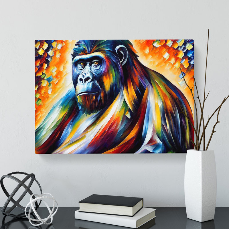 Gorilla Vol.2 Abstract - Wrapped Canvas, 50cm H x 76cm W x 3cm D