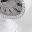 Metal Electric Alarm Tabletop Clock in White