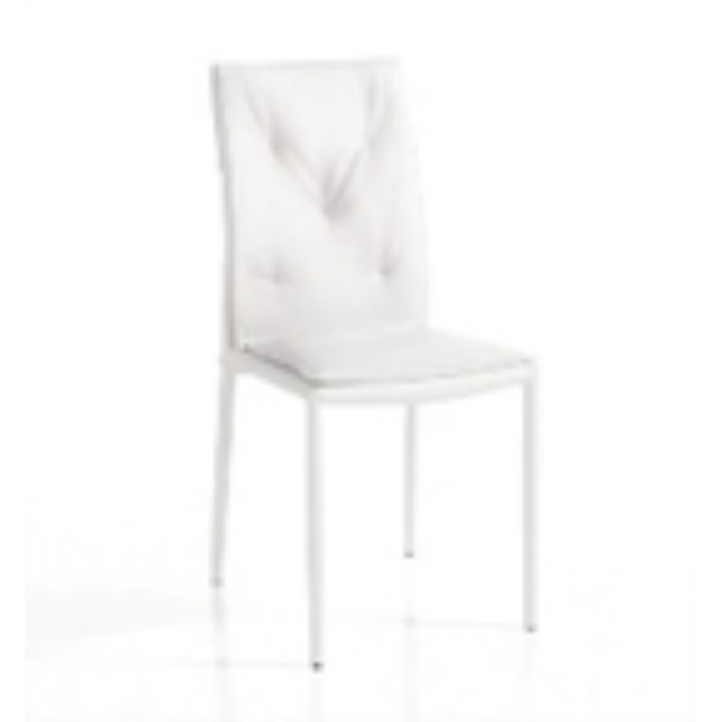 Elvisa 44cm H Stacking Side Chair, White