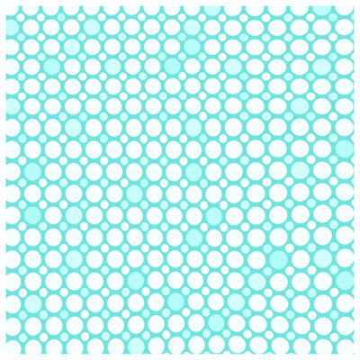 Édredon cercles à pois bleus