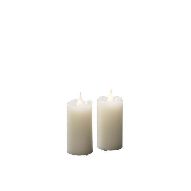 Unscented Flameless Battery Candle, 10cm H x 5cm W x 5cm D, 2