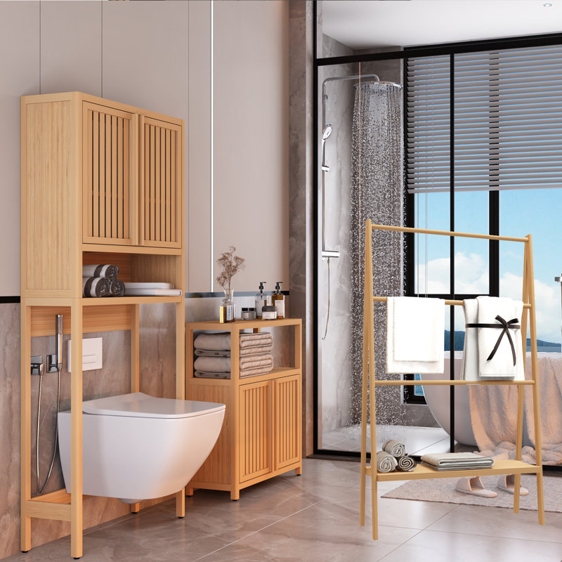 Toomay Bamboo Bathroom Storage Furniture Set