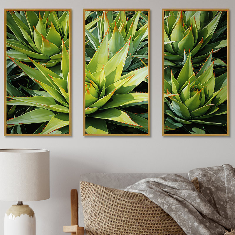 Ensemble de salon Pinapples Golden Harvest Wonder - Pineapples, Cadre flottant doré, H 40 po x l 60 po