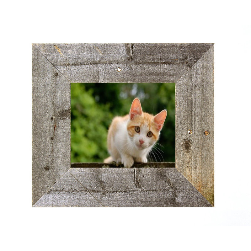 Weathered Gray Wood Matte Picture Frame, 8" x 10"