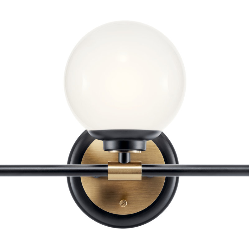 Thorman 3 - Light Dimmable Vanity Light, Black/Champagne Bronze