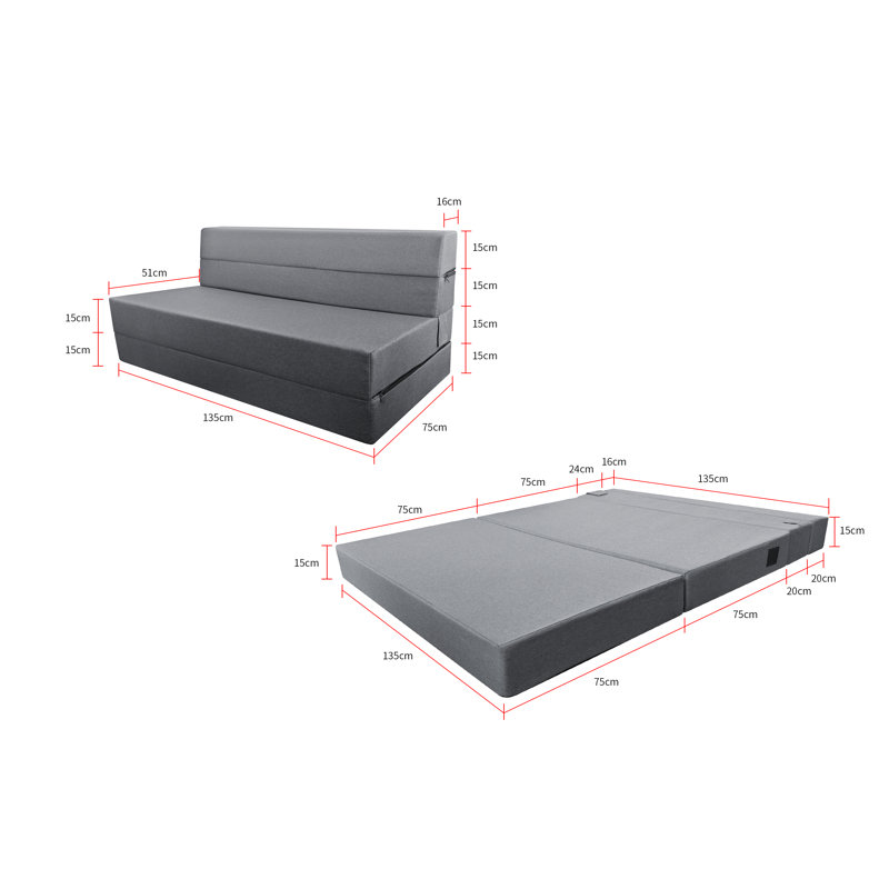 Rilie Sofa Bed, Grey, 2