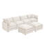 Canapé modulaire spacieux, canapé en chenille en U pour salon moderne
