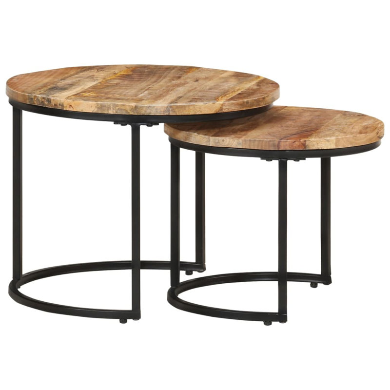 Ivaldo Frame 2 Nesting Tables Coffee Table, Brown