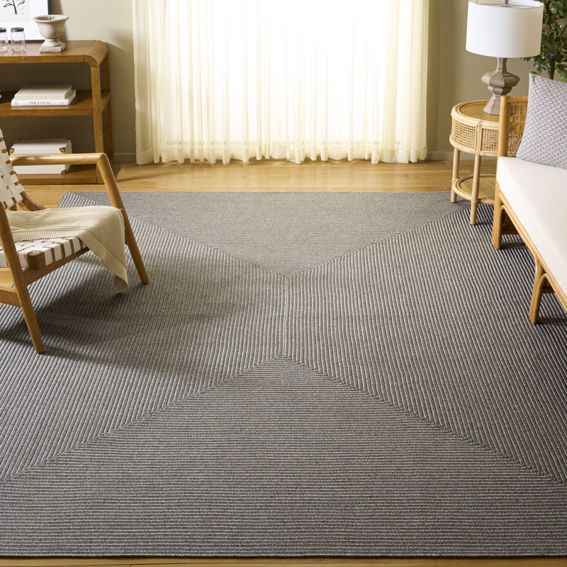 Tapis de couleur unie tressé à la main lavable à la machine, Rectangle 8 pi 0 po x 10 pi 0 po