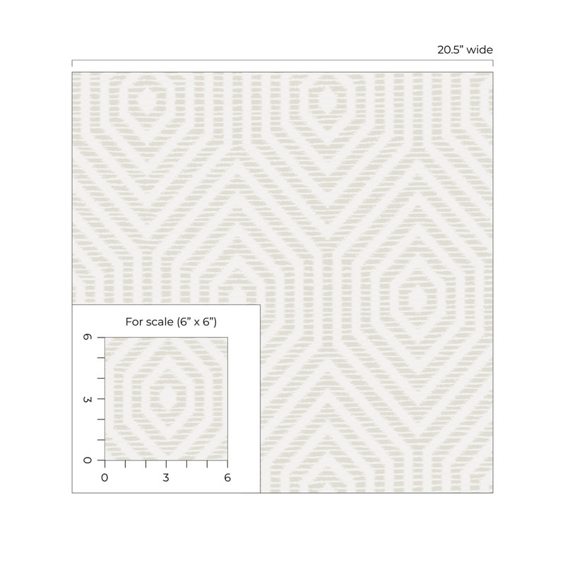 Rouleau de papier peint L 33 pi x l 20,5 po Amariea, Brouillard gris