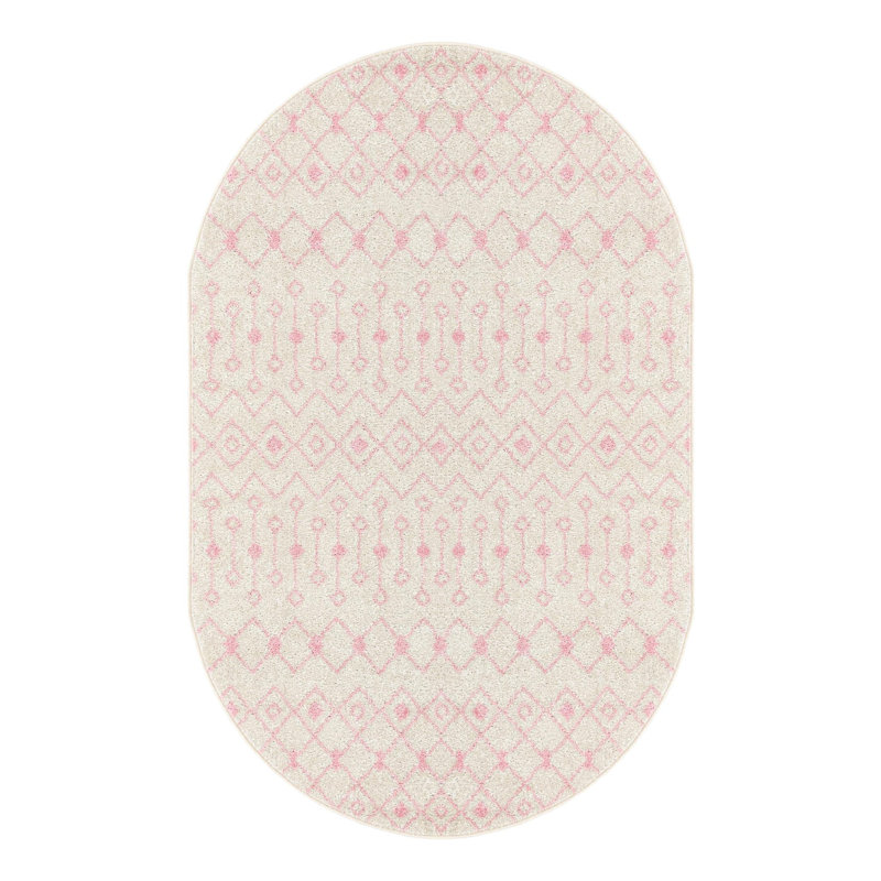 Somerville Geometric Indoor Rug, Oval 5'3" x 8'