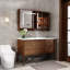 Armoire de salle de bain rétro haut de gamme et simple