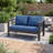 2-Person Outdoor Sofa with Cushions-1504180308