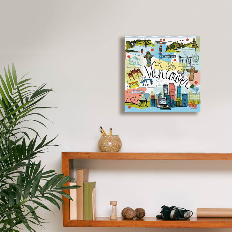 Toile épique Graffiti «Global Travel 5» par Farida Zaman, 12 po x 12 po, H 12 po x l 12 po