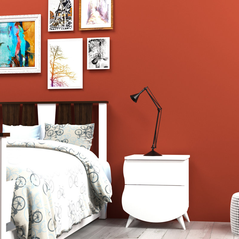 Jeff 49.7cm W Manufactured Wood Bedside Table