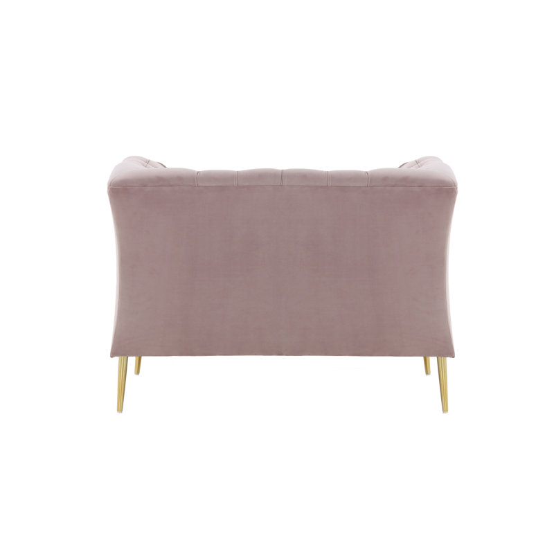 Septimus Upholstered Chesterfield Chair, Pink