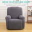 Housse pour fauteuil inclinable à coussins carrés/rectangulaires-189624715