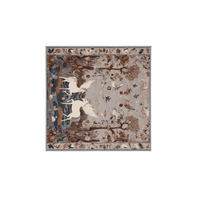 Machine Washable Gray Area Rug