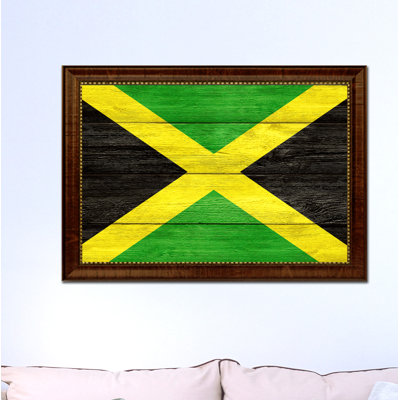 Impression sur toile encadrée « jamaica country flag »